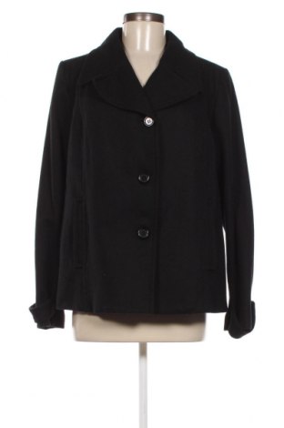 Дамско палто H&M, Размер L, Цвят Черен, Цена 37,45 лв.
