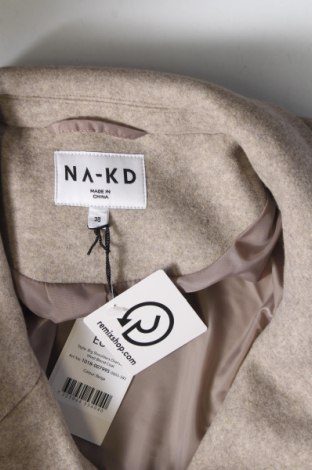 Palton de femei NA-KD, Mărime L, Culoare Bej, Preț 157,24 Lei