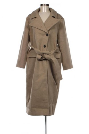 Дамско палто NA-KD, Размер S, Цвят Бежов, Цена 64,12 лв.