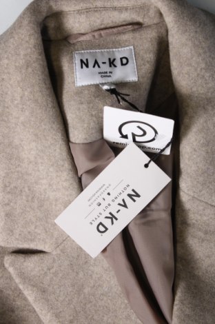 Дамско палто NA-KD, Размер XXS, Цвят Сив, Цена 249,00 лв.