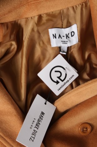 Γυναικείο παλτό NA-KD, Μέγεθος S, Χρώμα Καφέ, Τιμή 50,80 €