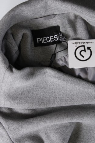 Γυναικείο παλτό Pieces, Μέγεθος XS, Χρώμα Γκρί, Τιμή 28,66 €