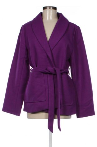 Γυναικείο παλτό Pieces, Μέγεθος L, Χρώμα Βιολετί, Τιμή 32,03 €