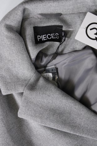 Γυναικείο παλτό Pieces, Μέγεθος XL, Χρώμα Γκρί, Τιμή 17,42 €