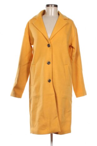 Дамско палто Pieces, Размер S, Цвят Жълт, Цена 53,41 лв.