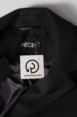 Γυναικείο παλτό Pieces, Μέγεθος L, Χρώμα Γκρί, Τιμή 30,90 €