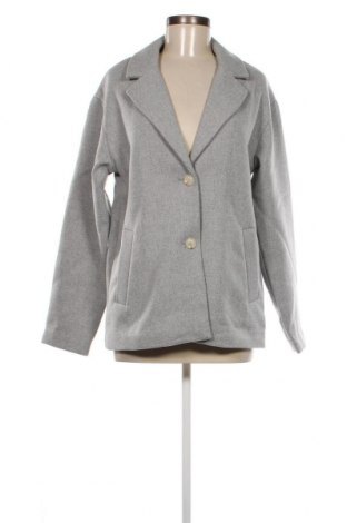 Γυναικείο παλτό Pieces, Μέγεθος M, Χρώμα Γκρί, Τιμή 26,97 €