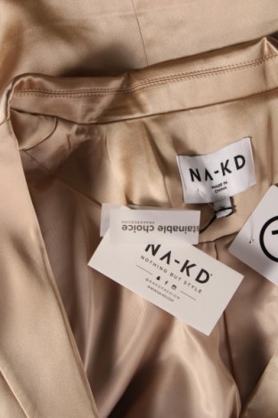 Γυναικείο σακάκι NA-KD, Μέγεθος S, Χρώμα  Μπέζ, Τιμή 14,63 €