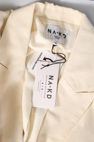 Γυναικείο σακάκι NA-KD, Μέγεθος S, Χρώμα Εκρού, Τιμή 19,95 €