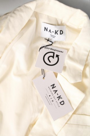 Γυναικείο σακάκι NA-KD, Μέγεθος M, Χρώμα Εκρού, Τιμή 66,49 €