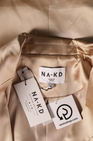 Γυναικείο σακάκι NA-KD, Μέγεθος XS, Χρώμα  Μπέζ, Τιμή 9,31 €