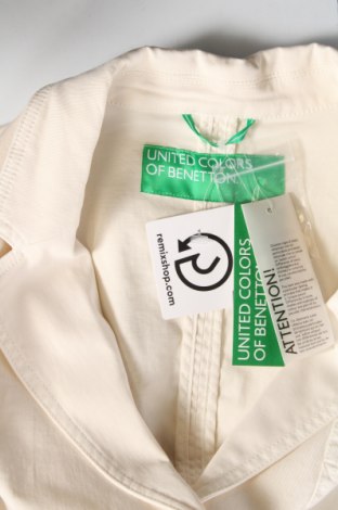 Damen Blazer United Colors Of Benetton, Größe XL, Farbe Ecru, Preis 23,27 €