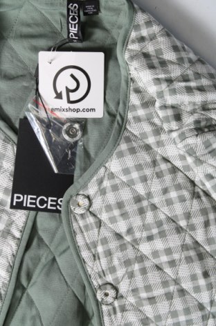 Γυναικείο μπουφάν Pieces, Μέγεθος M, Χρώμα Πράσινο, Τιμή 23,67 €