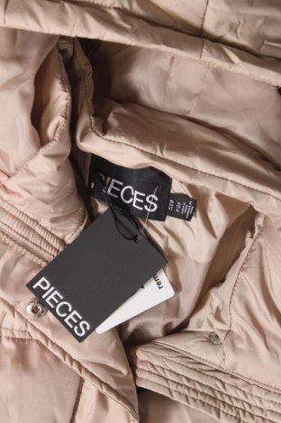 Γυναικείο μπουφάν Pieces, Μέγεθος XL, Χρώμα  Μπέζ, Τιμή 24,09 €