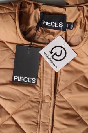 Γυναικείο μπουφάν Pieces, Μέγεθος S, Χρώμα  Μπέζ, Τιμή 13,95 €