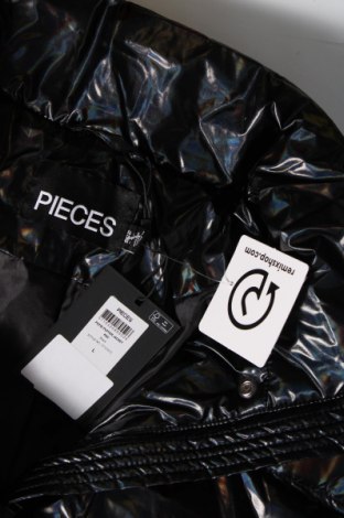 Дамско яке Pieces, Размер L, Цвят Черен, Цена 22,96 лв.
