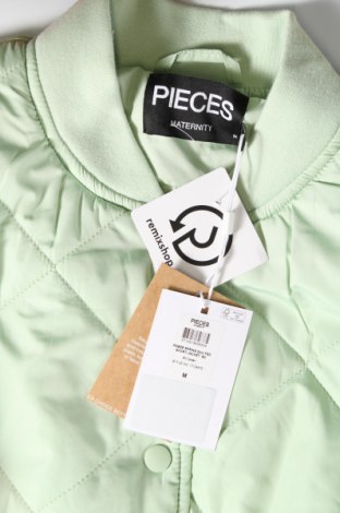 Dámska bunda  Pieces, Veľkosť M, Farba Zelená, Cena  19,44 €