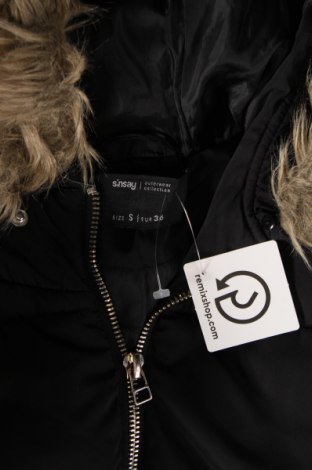 Γυναικείο μπουφάν Sinsay, Μέγεθος S, Χρώμα Μαύρο, Τιμή 12,56 €