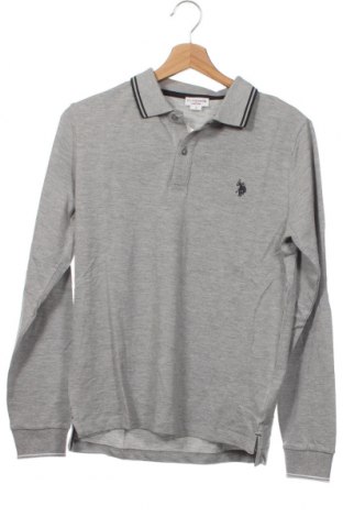 Детска блуза U.S. Polo Assn., Размер 13-14y/ 164-168 см, Цвят Сив, Цена 51,60 лв.