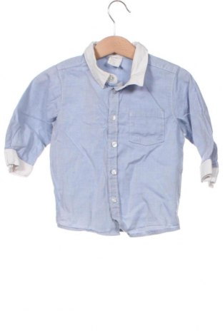 Kinderhemd H&M, Größe 9-12m/ 74-80 cm, Farbe Blau, Preis 2,78 €