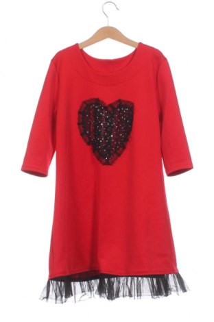 Kinderkleid, Größe 7-8y/ 128-134 cm, Farbe Rot, Preis 11,64 €