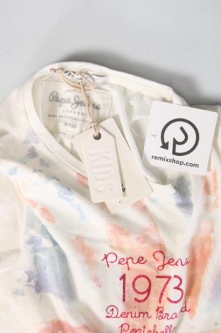 Dziecięcy T-shirt Pepe Jeans, Rozmiar 7-8y/ 128-134 cm, Kolor Biały, Cena 157,26 zł