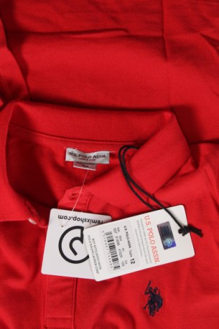 Παιδικό μπλουζάκι U.S. Polo Assn., Μέγεθος 11-12y/ 152-158 εκ., Χρώμα Κόκκινο, Τιμή 10,18 €