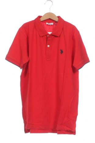 Παιδικό μπλουζάκι U.S. Polo Assn., Μέγεθος 13-14y/ 164-168 εκ., Χρώμα Κόκκινο, Τιμή 40,72 €