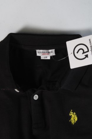 Детска тениска U.S. Polo Assn., Размер 11-12y/ 152-158 см, Цвят Черен, Цена 14,22 лв.