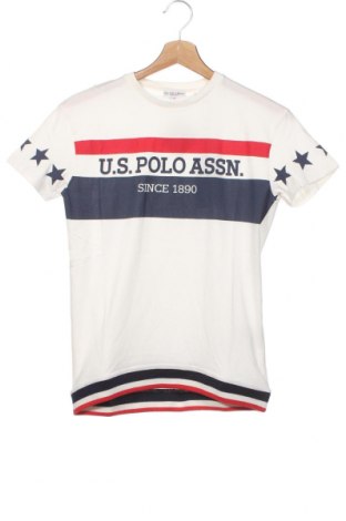 Kinder T-Shirt U.S. Polo Assn., Größe 11-12y/ 152-158 cm, Farbe Weiß, Preis 14,23 €