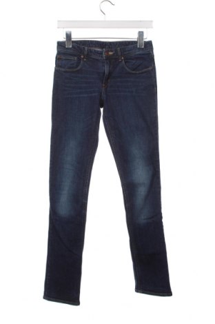 Dětské džíny  H&M, Velikost 13-14y/ 164-168 cm, Barva Modrá, Cena  76,00 Kč