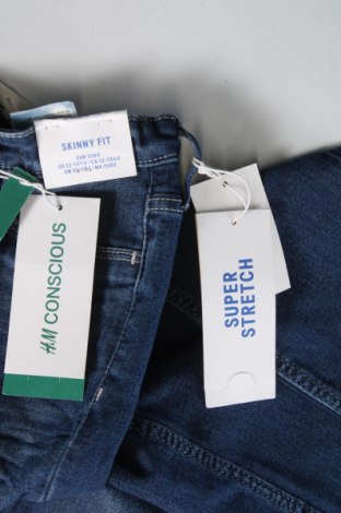 Dětské džíny  H&M, Velikost 11-12y/ 152-158 cm, Barva Modrá, Cena  314,00 Kč