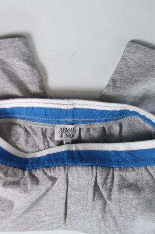 Детски къс панталон Armani Junior, Размер 7-8y/ 128-134 см, Цвят Сив, Цена 73,70 лв.