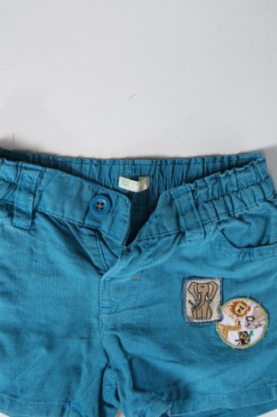 Детски къс панталон United Colors Of Benetton, Размер 3-6m/ 62-68 см, Цвят Син, Цена 3,99 лв.
