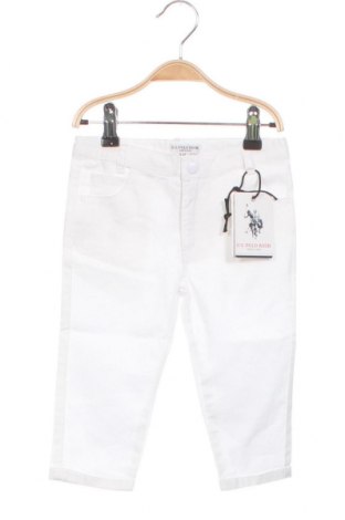 Pantaloni pentru copii U.S. Polo Assn., Mărime 9-12m/ 74-80 cm, Culoare Alb, Preț 129,40 Lei