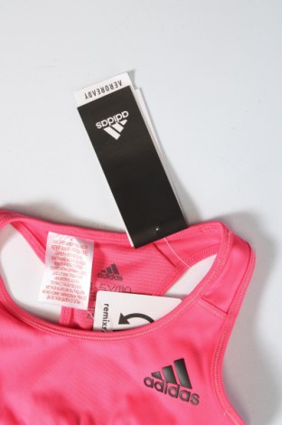 Μπλουζάκι αμάνικο παιδικό Adidas, Μέγεθος 3-4y/ 104-110 εκ., Χρώμα Ρόζ , Τιμή 5,81 €