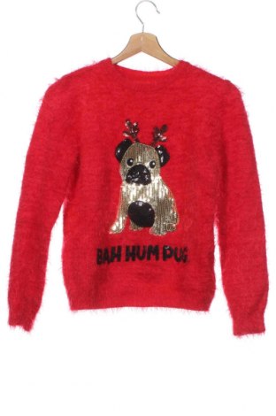 Детски пуловер Primark, Размер 11-12y/ 152-158 см, Цвят Червен, Цена 4,32 лв.