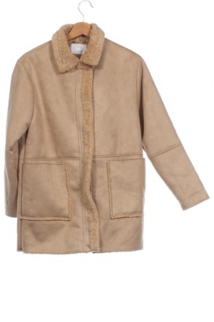Детско палто H&M, Размер 13-14y/ 164-168 см, Цвят Бежов, Цена 20,30 лв.