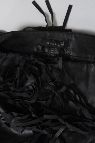 Δερμάτινη φούστα Amisu, Μέγεθος XS, Χρώμα Μαύρο, Τιμή 14,84 €