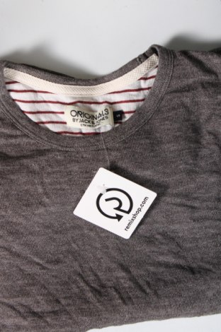 Ανδρική μπλούζα Originals By Jack & Jones, Μέγεθος S, Χρώμα Γκρί, Τιμή 3,53 €