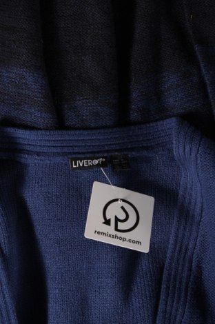 Jachetă tricotată de bărbați Livergy, Mărime XL, Culoare Albastru, Preț 28,62 Lei