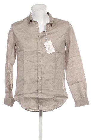 Ανδρικό πουκάμισο Allen Cox, Μέγεθος M, Χρώμα  Μπέζ, Τιμή 25,27 €