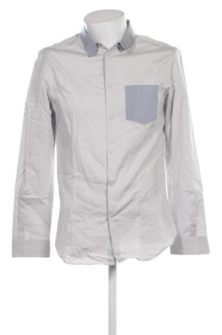 Ανδρικό πουκάμισο Emporio Armani, Μέγεθος L, Χρώμα Γκρί, Τιμή 76,39 €