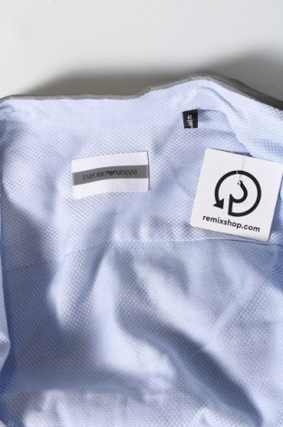 Ανδρικό πουκάμισο Emporio Armani, Μέγεθος L, Χρώμα Μπλέ, Τιμή 86,44 €