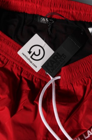 Pantaloni scurți de bărbați Karl Lagerfeld, Mărime M, Culoare Roșu, Preț 226,52 Lei