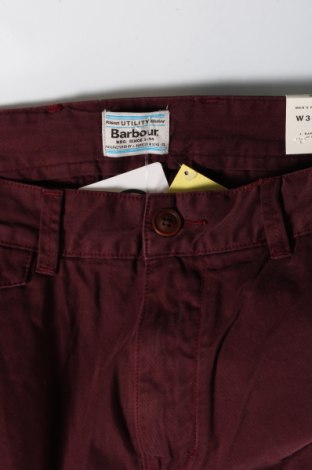 Мъжки панталон Barbour, Размер L, Цвят Червен, Цена 38,20 лв.