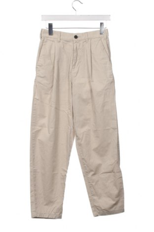 Pantaloni de bărbați Bershka, Mărime XS, Culoare Bej, Preț 22,19 Lei