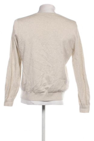 Ανδρικό πουλόβερ Dressmann, Μέγεθος L, Χρώμα Εκρού, Τιμή 7,43 €