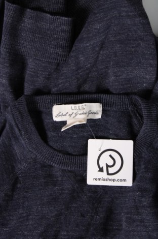 Мъжки пуловер H&M L.O.G.G., Размер M, Цвят Син, Цена 7,25 лв.