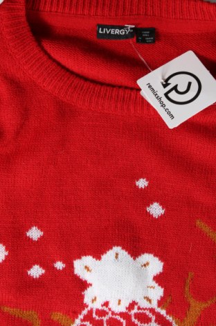 Мъжки пуловер Livergy, Размер L, Цвят Червен, Цена 10,44 лв.